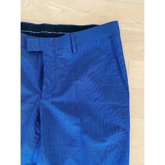 Soul Of London BNWOT stretch pants Trousers sz 33 Reg blue dress pants - Picture 2 of 7